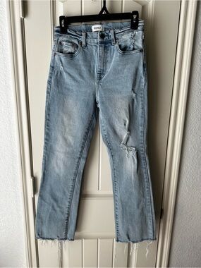 Pistola Light Blue Distressed Skinny Straight-Leg Jeans size 26